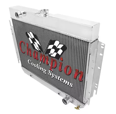 Champion Racing 4 Row Aluminum Radiator For 1963 - 68 Chevy Cars • $301.04