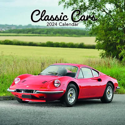 Classic Cars Calendar 16-Month Calendar From September 2023 Family Calendar New  • £4.99