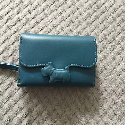 Radley London Leather Flap Over Small Purse Card Coin Wallet • £9