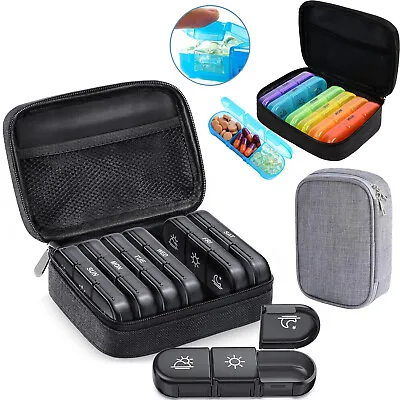 7 Day Medicine Organizer Weekly Pill Box Tablet Daily Case Dispenser Container • $15.99