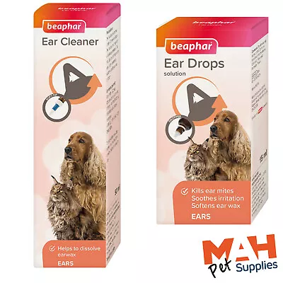 Ear Drops Dog Ear Cleaner Dog Ear Drops For Dogs & Cats Kill Mites & Stop Wax • £6.99