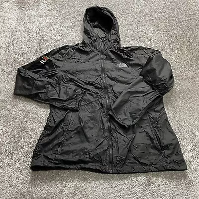 The North Face Windwall Jacket Womens XL Black Full Zip Lightweight Mountain Dew • $21.99