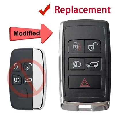 Upgraded Smart Remote Key Shell Fob For Jaguar Land Rover Range Rover Evoque • $13.99