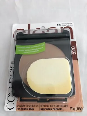 CoverGirl 520 Creamy Natural Simply Clean Powder Foundation 0.41 Oz • £10.99