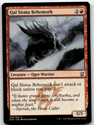 MTG Qal Sisma Behemoth Dragons Of Tarkir 149/264 Regular Uncommon • $1.99