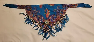Womens Western Neckerchief Lot Of 3/Bandanas W/ Conchas & Beads Hand Made • $10.36
