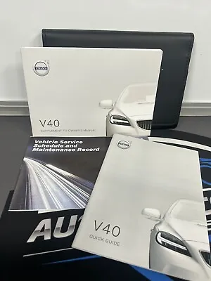 Volvo V40 Owners Pack / Handbook / Manual + Wallet 2016~2019 (2018) • $44.14