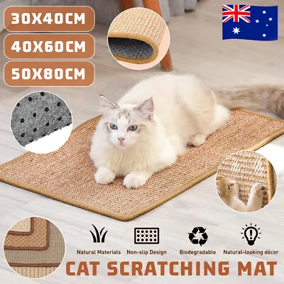 Cat Scratcher Mat Sisal Board Scratching Post Climbing Tree Cool Pad Mat S/M/L • $14.59