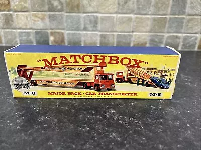 Matchbox Moko Lesney M-8 Major Pack Car Transporter Box Only • £44.95