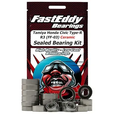 Tamiya  Civic Type-R R3 JAS Motorsport FF-03 Ceramic Sealed Bearing Kit • $107.99