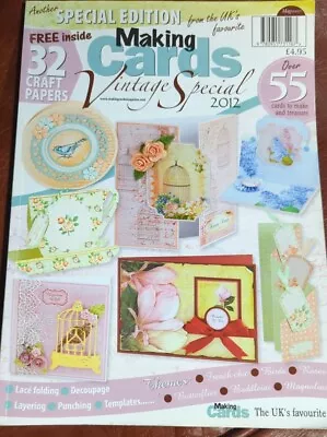 Making Cards  Magazine  VINTAGE SPECIAL   2012    Pre-owned Excellent  • £4.95