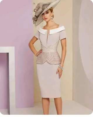 £109.99 • Buy Gorgeous Ladies Veni Infantino MOTB Size 18 Taupe Dress BNWT RRP £559 Free P&P 