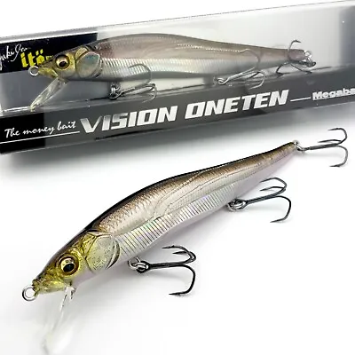 Megabass Vision Oneten 110 Jerkbait: HT Hakone Wakasagi • $22.45