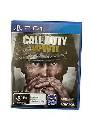 Mint Disc Playstation 4 Ps4 Call Of Duty WWII World War 2 II Free Postage • $29.80