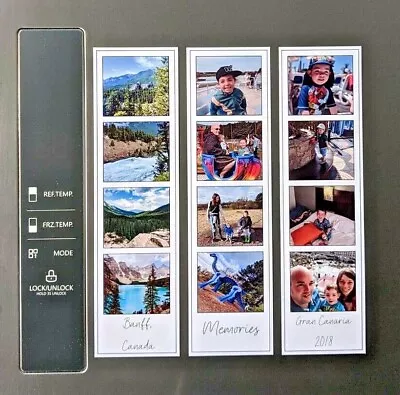 Photo Strip Fridge Magnet Magnetic Bookmark Personalised Christmas Gift Mum • £4.25