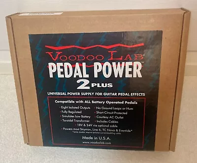 Voodoo Lab Pedal Power 2 Plus Guitar Effect Pedal Multi Power Supply - NIB • $139