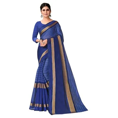 Sanskriti Vintage Sarees Indian White Pure Cotton Printed Sari Soft Craft Fabric • $17