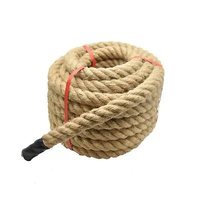 1 1/2 Inch X 100ft Jute Rope Natural Thick Heavy Hemp Rope Nautical Ropes Twi... • $193.74