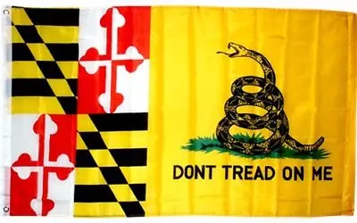 3x5 Gadsden Don't Tread On Me Maryland State Flag 3'x5' Banner Brass Grommets • $9.88