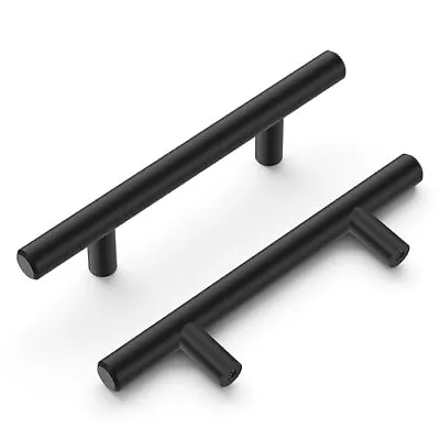 Bar Pulls Collection Pull 3 Inch Center To Center Matte Black Finish • $12.79