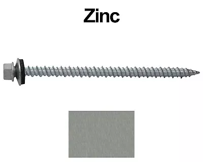 METAL ROOFING SCREWS: 10x3  (250) Colored Sheet Metal Roof Screw Siding Screws • $37.95