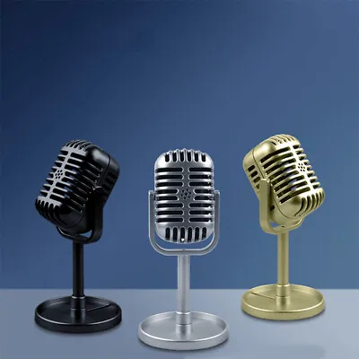 Classic Retro Dynamic Vocal Microphone Vintage Style Mic Universal Stand ModeFM • $5.12