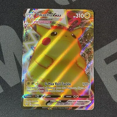 $6.99 • Buy Pikachu Vmax 044/185 Vivid Voltage Full Art Ultra Rare Pokemon Card