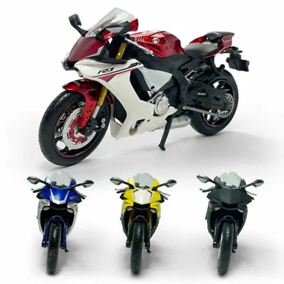 1:12 Yamaha YZF-R1 Motorcycle Model Diecast Toy Vehicle Boys Toys Men Collection • £27.43