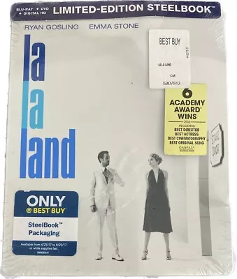 La La Land SteelBook Blu-Ray + DVD + Digital - Best Buy Exclusive Dented Box • $64.95