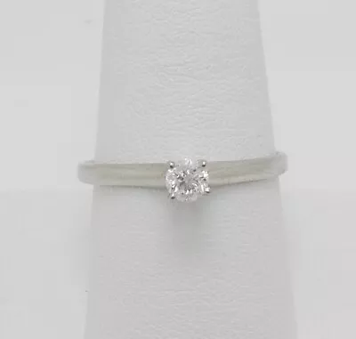 1/4CT Round Diamond Solitaire Engagement Wedding Bridal Ring Band 14K White Gold • $199.99