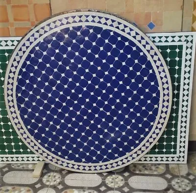 £260 • Buy Moroccan Garden Zalij Tables: 40cm/60cm/70 Cm& Diameter Made To Order. POA