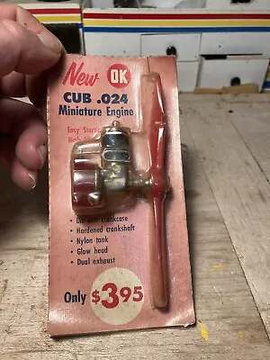 MOC Ok Cub .024 Vintage Model Airplane Engine Cox .049 • $59