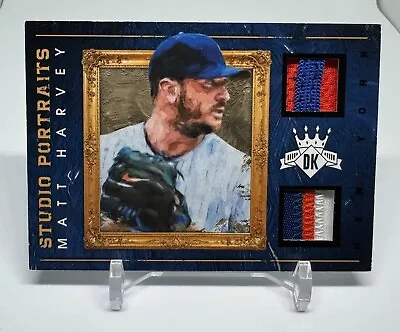 Matt Harvey 1/1 2016 Diamond Kings Studio Portraits Materials Prime Patches • $40