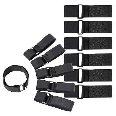 12pc Universal D-Ring Adjustable Multi-Purpose Hook And Loop Quick Straps • $13.99