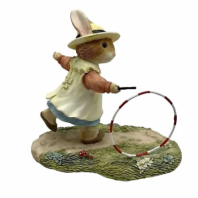 Foxwood Tales Villeroy Boch “A New Hoop” Figurine Vintage 1994 Figurine ~9cm • $32.14