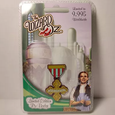 The Wizard Of Oz Courage Medal Enamel Pin Official Movie Collectible Badge • $14.99