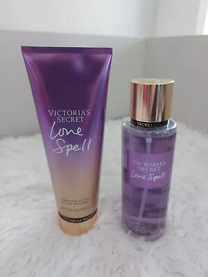 BRAND NEW Victoria's Secret Love Spell Duo Spray Mist And Lotion Full Size Set • $29.50