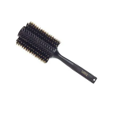 SIBEL CLASSIC 66 - 100% Boar Bristle ROUND RADIAL Hair Brush BLACK - 70mm • £11.90