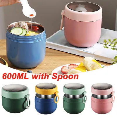 $21.59 • Buy Lunch Box Thermos Food Flask Stainless Steel Insulated Food Soup Jar Container
