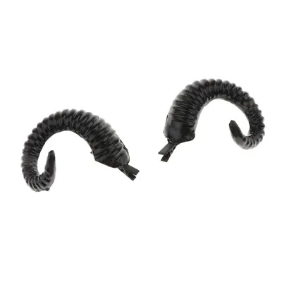 MagiDeal Adult Costume Accessory  Horns Sheep Goat Faun Horn Ears Cosplay • $19.72