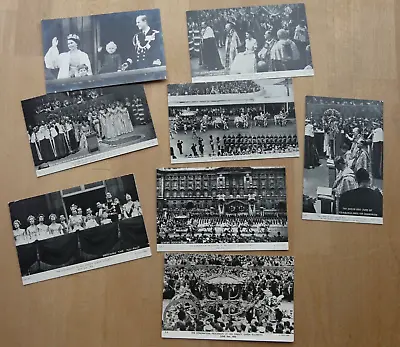 8 Tuck Postcards Related To Queen Elizabeth And The Coronation (695) • £3