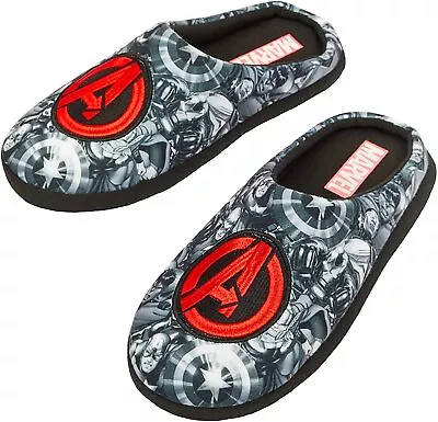 Mens Marvel Avengers Open Back Slippers • £15.99