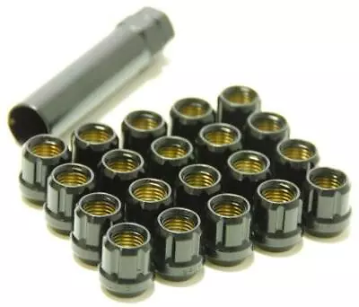 Wheel Mate Muteki Open End Lug Nuts - Deep Black 12x1.50 • $68.40