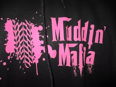 Black & Pink Muddin Mafia -Dixie Girl LONG SLEEVE - Hoodie New - Size S • $11.24