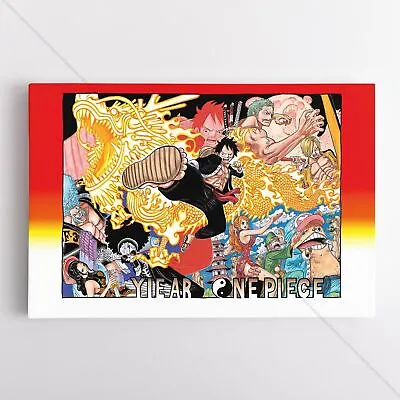 One Piece Poster Canvas - Chapter 710 To Green Bit Art Print • $49.45