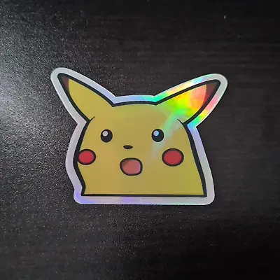 Surprised Pikachu Sticker Car Laptop Phone JDM SLAP HOLOGRAPHIC PIKACHU STICKER • $4.99