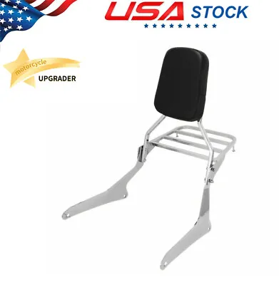 $99.50 • Buy Backrest Sissy Bar + Luggage Rack For Yamaha V Star 1300 XVS1300A Midnight Star