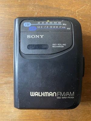 $34.99 • Buy Sony Walkman WM-Fx101 AM/FM Radio And Cassette Tape Player  - Black Tested Works