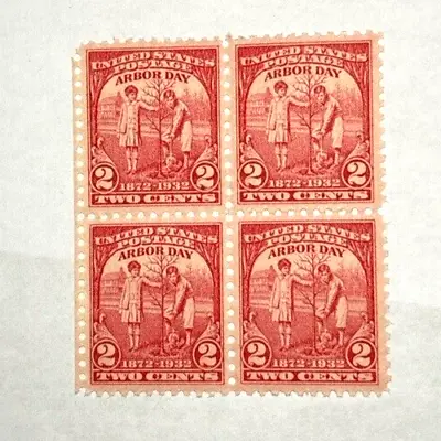 US Stamps Scott#717 Arbor Day .02 Block Of 4 MNH • $1.50