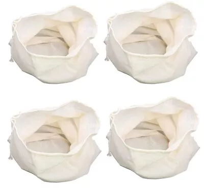 Muslin Bags Brewing Boiling Hops Wine Jam Marmalade Straining Filtering Set Of 4 • £5.99